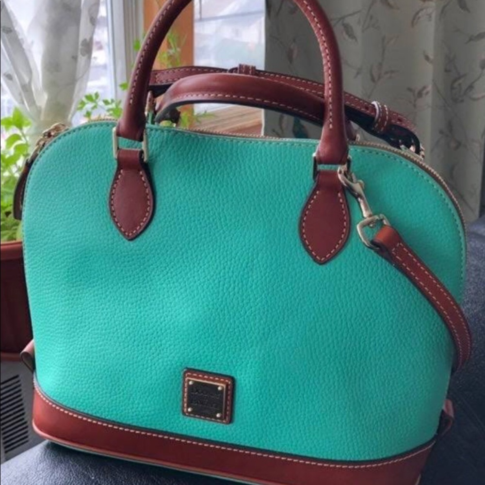 Dooney & Bourke Turquoise domed satchel mint